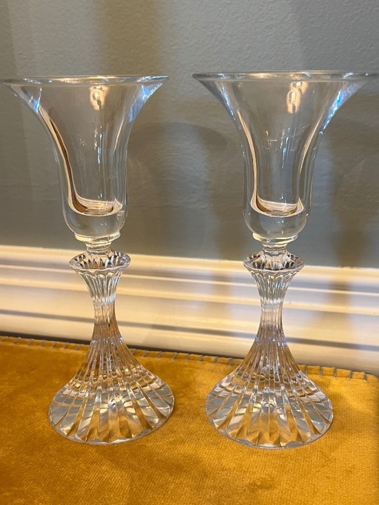 Mikasa Other - NEW Pair of Mikasa The Ritz 6.25" Crystal Candle Stick Holders